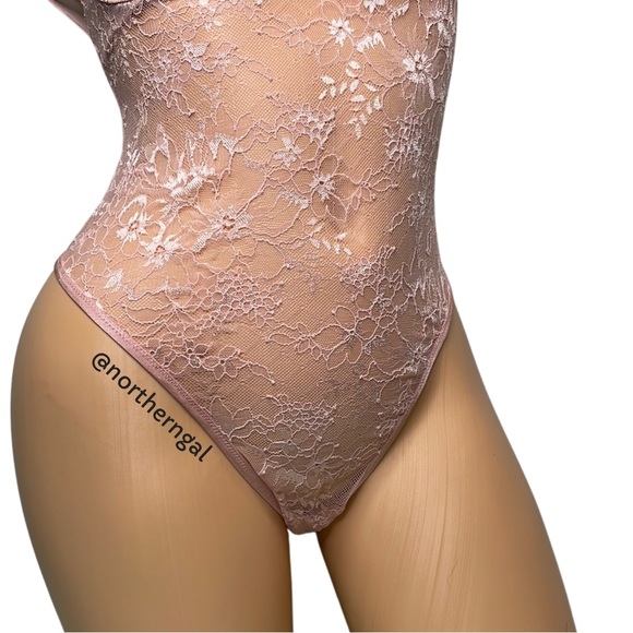 Victoria’s Secret Floral Lace And Mesh Bodysuit - Picture 10 of 17